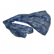 Maxi Foulard unisex mezcla modal y algodón,tamaño 90 x 180 cms,sin flecosfirma DEVOTA &LOMBA,estampado tono azul marino 
